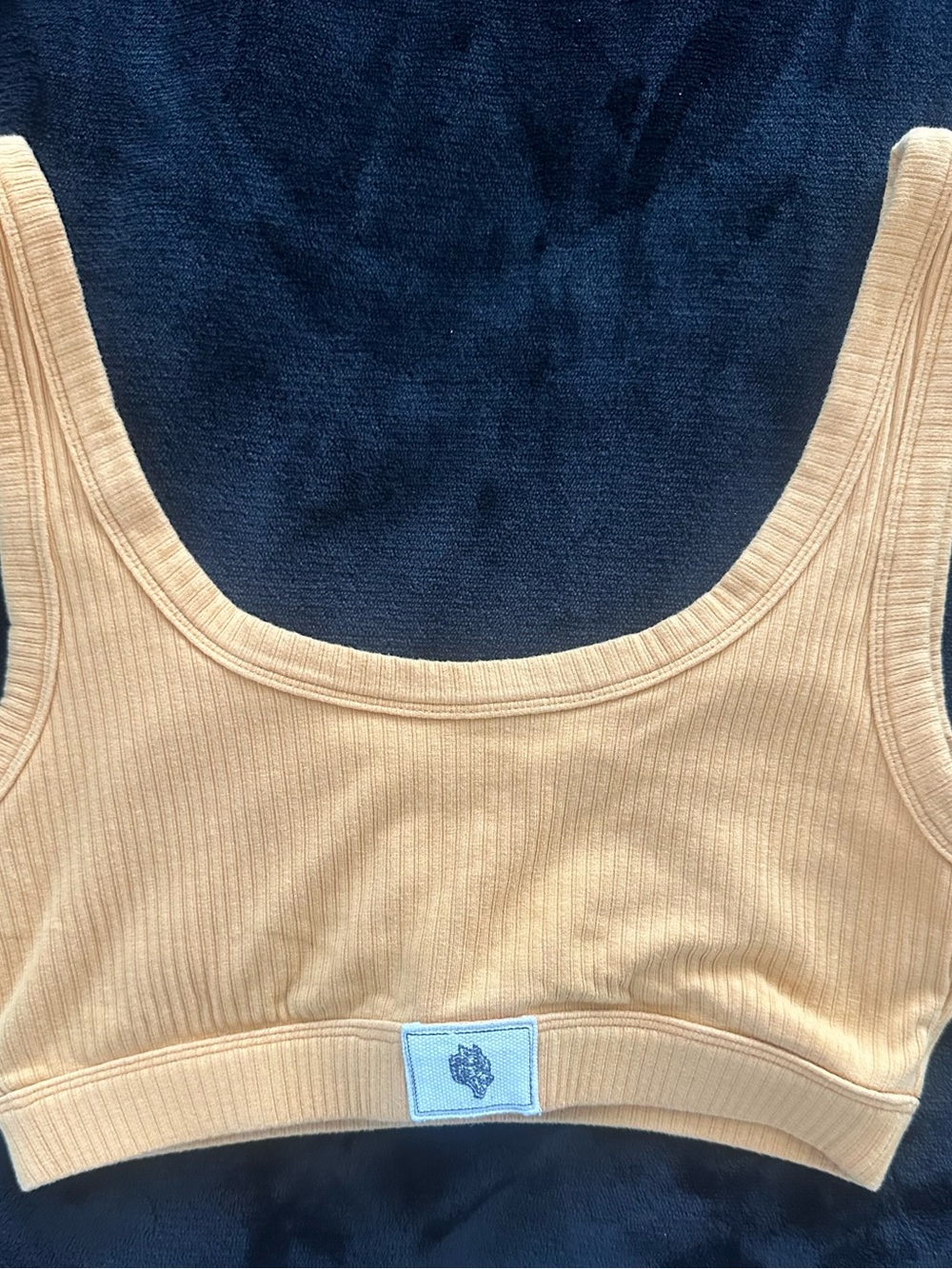 Darc Sport Ribbed Tank Bralette in Orange